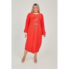 Платье женское, размер 58, цвет красный - Фото 3
