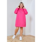 Платье женское, размер 58, цвет розовый - Фото 3