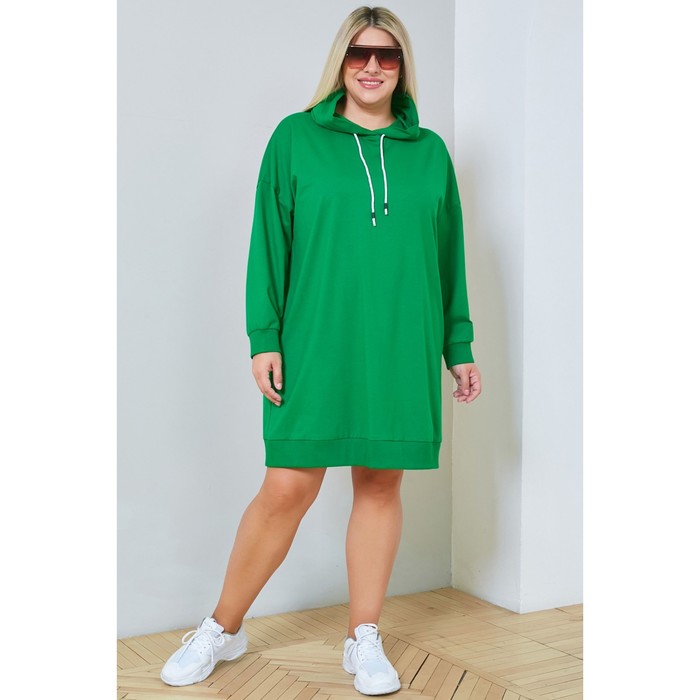 Платье женское, размер 60, цвет зелёный - Фото 1