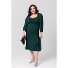 Платье женское, размер 62, цвет зелёный - Фото 3