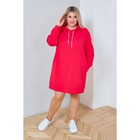 Платье женское, размер 62, цвет красный - Фото 2