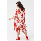 Платье женское, размер 62, цвет красный - Фото 5