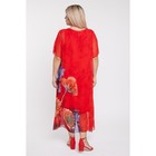 Платье женское, размер 62, цвет красный - Фото 4