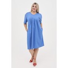 Платье женское, размер 62, цвет синий - Фото 5