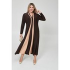 Платье женское, размер 62, цвет тёмно-коричневый - Фото 4