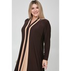 Платье женское, размер 62, цвет тёмно-коричневый - Фото 5