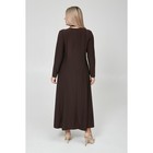 Платье женское, размер 62, цвет тёмно-коричневый - Фото 6