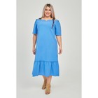 Платье женское, размер 64, цвет синий - Фото 2