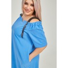 Платье женское, размер 64, цвет синий - Фото 6