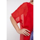 Платье женское, размер 66, цвет красный - Фото 6