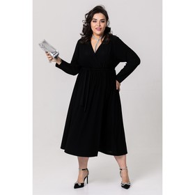 Платье женское, размер 68, цвет чёрный