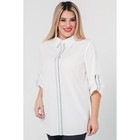 Рубашка женская, размер 52, цвет черно-белый - Фото 1