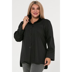Рубашка женская, размер 60, цвет чёрный
