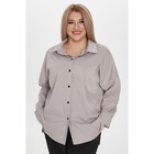 Рубашка женская, размер 62, цвет серый - Фото 3