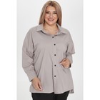 Рубашка женская, размер 68, цвет серый - Фото 1