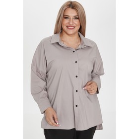 Рубашка женская, размер 68, цвет серый