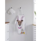 Фартук кухонный с фотопринтом «Собака с ушами зайца», регулируемый, размер OS - Фото 2