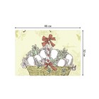 Комплект салфеток для сервировки стола «Винтажная Пасхальная открытка», прямоугольные, размер 32х46 см, 4 шт - Фото 3