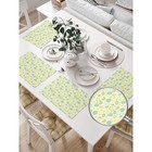 Комплект салфеток для сервировки стола «Крашеные яйца пастельных тонов», прямоугольные, размер 32х46 см, 4 шт - Фото 2