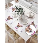Комплект салфеток для сервировки стола «Собака с ушами зайца», прямоугольные, размер 32х46 см, 4 шт - Фото 2