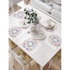 Комплект салфеток для сервировки стола «Пасхальные символы», прямоугольные, размер 32х46 см, 4 шт - Фото 1