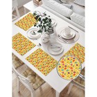 Комплект салфеток для сервировки стола «Геометрические узоры на яйцах», прямоугольные, размер 32х46 см, 4 шт - Фото 2