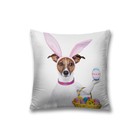 Наволочка декоративная «Собака с ушами зайца», на молнии, размер 45х45 см - Фото 1