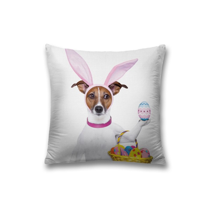 Наволочка декоративная «Собака с ушами зайца», на молнии, размер 45х45 см