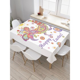 Скатерть на стол с рисунком «Орнаментальная курочка на Пасху», размер 120x145 см