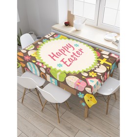 Скатерть на стол «Пасхальный праздник», прямоугольная, сатен, размер 145х180 см