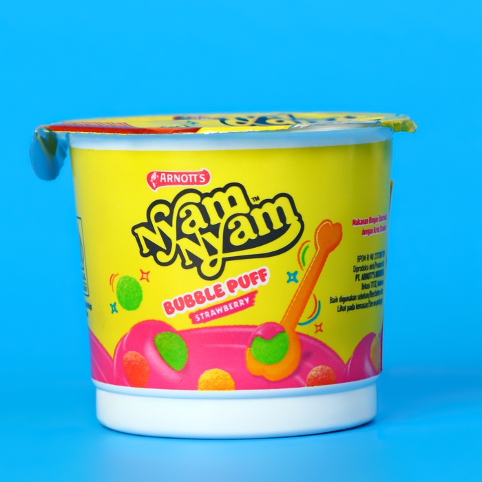 Драже воздушное Nyam Nyam Bubble Puff с клубникой, 18 г - Фото 1