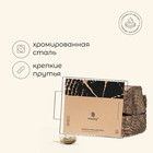 Решётка - гриль универсальная maclay, 36х24 см, хромированная сталь, для мангала - Фото 2