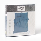 Постельное бельё LoveLife евро Sea depth 200х217см, 225х240см, 50х70см-2шт, 100%хлопок, сатин, 125г/м² - Фото 11