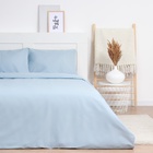 Постельное бельё LoveLife евро Celestial blue 200х217см, 225х240см, 50х70см-2шт, 100%хлопок, сатин, 125г/м² - Фото 7