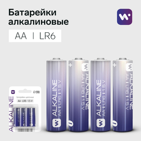 Батарейка алкалиновая Windigo, AA, LR6, блистер, 4 шт