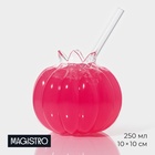 Бокал для коктейля Magistro «Гранат», 250 мл, 10×10 см, стекло, прозрачный - Фото 1