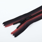 Молния «Трактор», №5, неразъёмная, замок автомат, 20 см, красная, чёрная - Фото 2