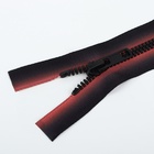 Молния «Трактор», №5, разъёмная, замок автомат, 80 см, красная, чёрная - Фото 2