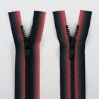 Молния «Трактор», №5, разъёмная, замок автомат, 80 см, красная, чёрная - Фото 3