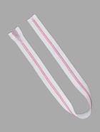 Молния «Спираль», №5, разъёмная, замок автомат, 70 см, белая, розовая - Фото 2