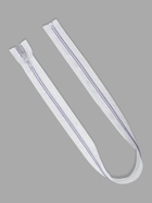 Молния «Спираль», №5, разъёмная, замок автомат, 70 см, белая, сиреневая - Фото 2