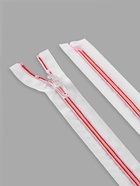 Молния «Спираль», №5, разъёмная, замок автомат, 50 см, белая, красная - Фото 3