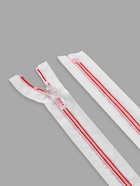 Молния «Спираль», №5, разъёмная, замок автомат, 60 см, белая, красная - Фото 3