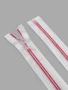 Молния «Спираль», №5, разъёмная, замок автомат, 70 см, белая, красная - Фото 3