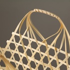 Корзина плетеная, 30х14х18/30 см, бамбук - Фото 4