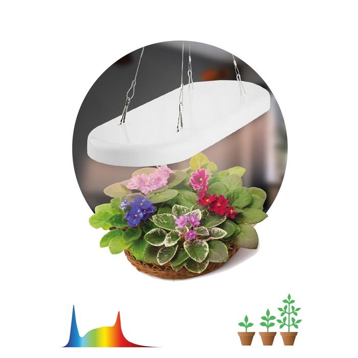 Светильник для растений ЭРА FITO-25W-QLED-FLY подвесной полного спектра 25 Вт - фото 1908146747