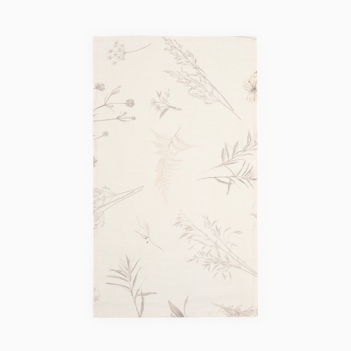 Полотенце «Этель» Flower herbarium, 40×73 см, 100% хлопок, репс 186 г/м²