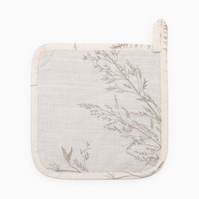 Прихватка «Этель» Flower herbarium, 19×19 см, 100% хлопок, репс 210 г/м²