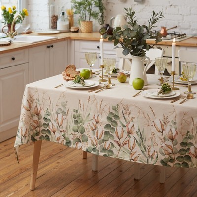 Скатерть «Этель» Cotton, 149×180 см, 100% хлопок, репс 210 г/м²