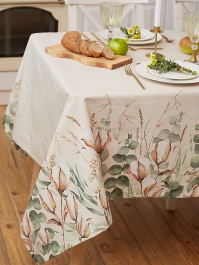 Скатерть «Этель» Cotton, 149×220 см, 100% хлопок, репс 210 г/м²